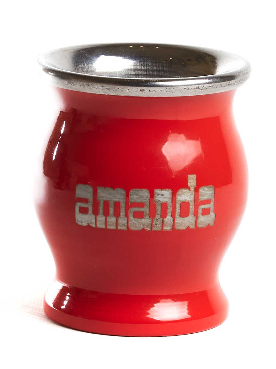 Калабас металлический Amanda (красный), 150 мл смотреть фото