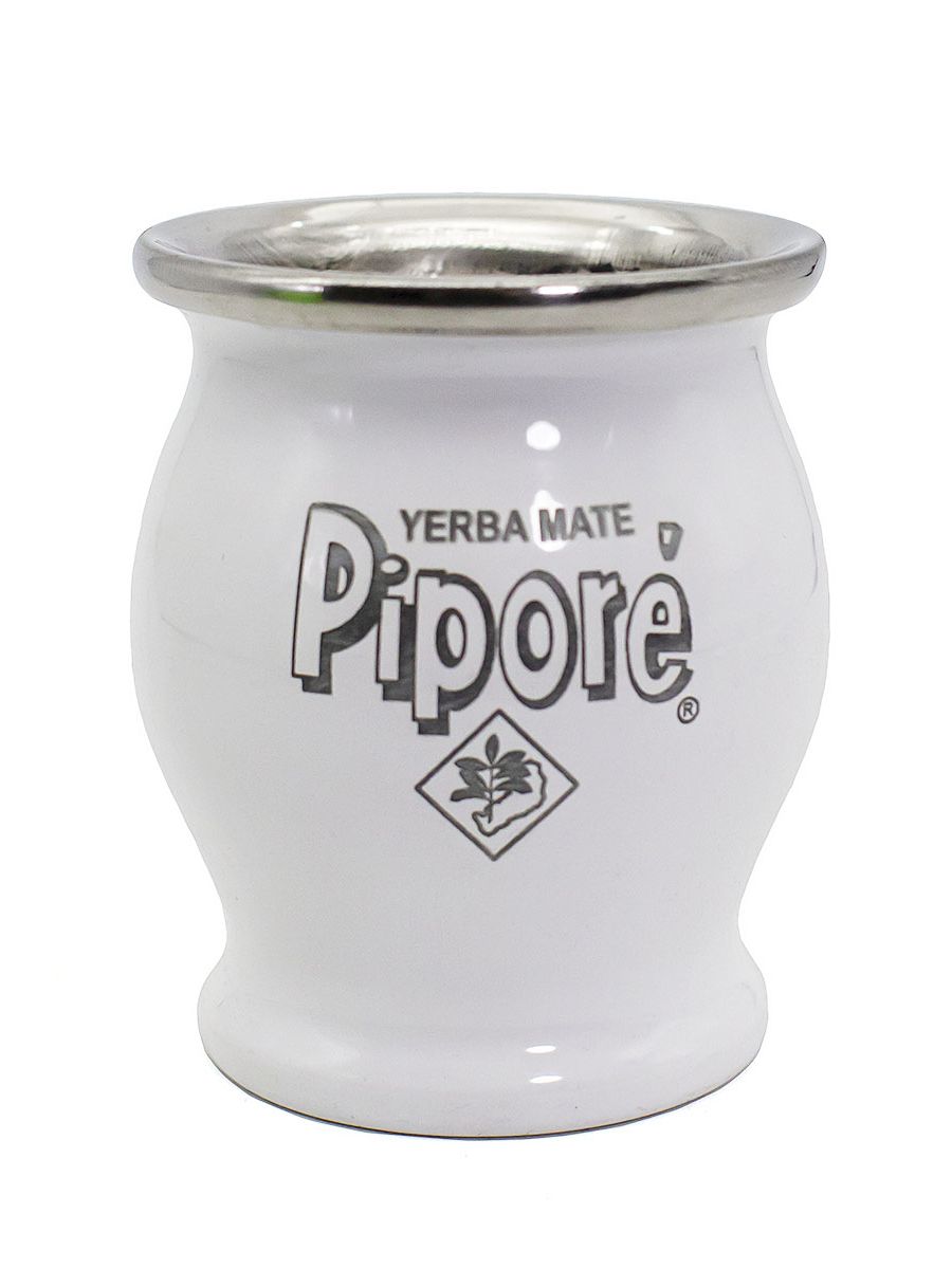 Калабас металлический Pipore (белый), 150 мл смотреть фото