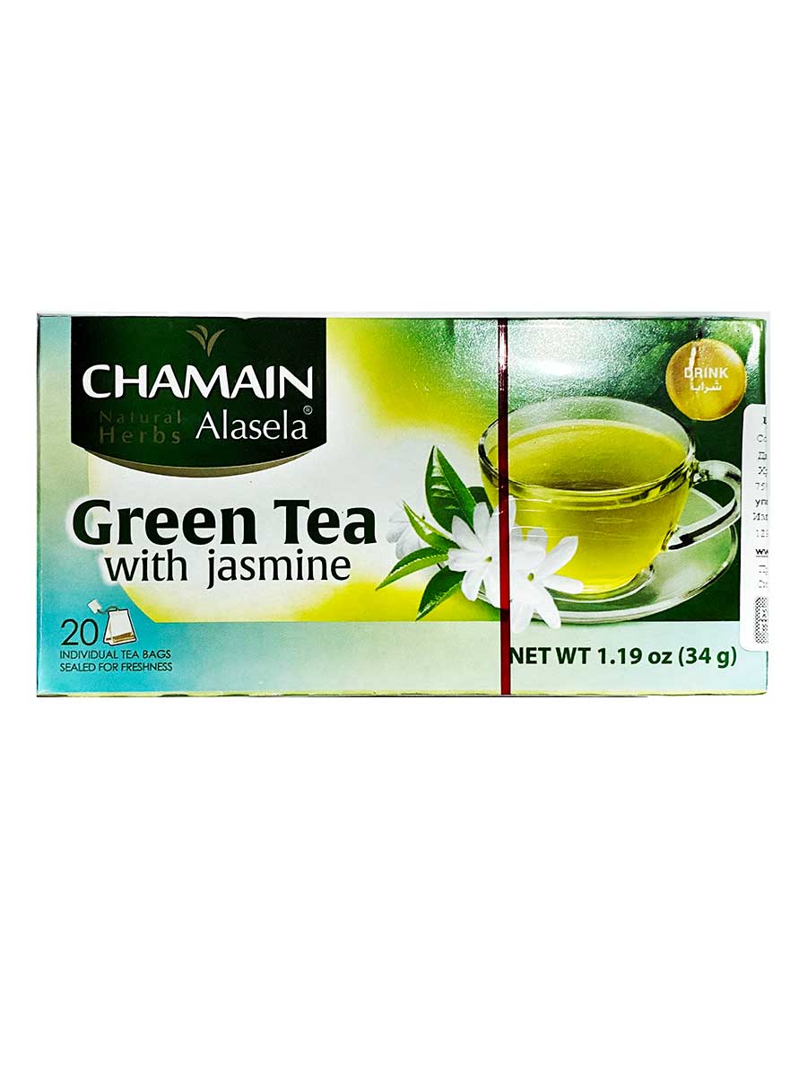 Чай зеленый с жасмином (Chamain Green Tea with Jasmine) фото