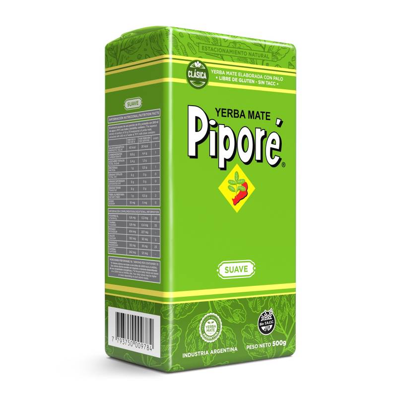 Мате (yerba mate) Pipore Elaborada Suave 0.5 кг смотреть фото чая купить и ощутить вкус