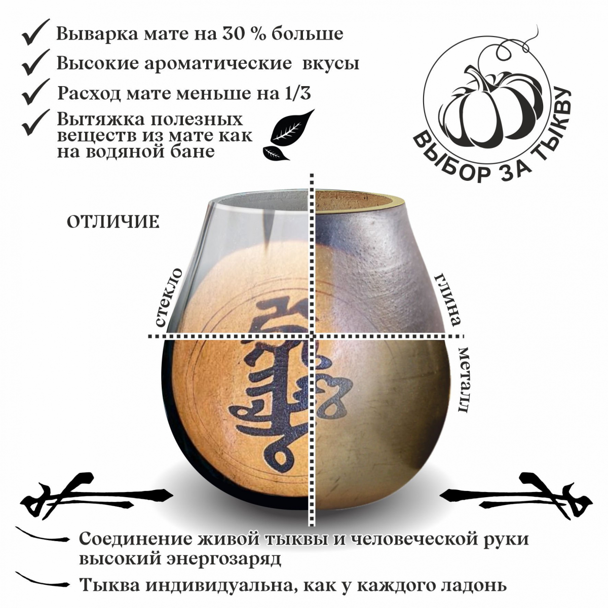 Калабас без ободка с широким горлом Матрица Любви фото